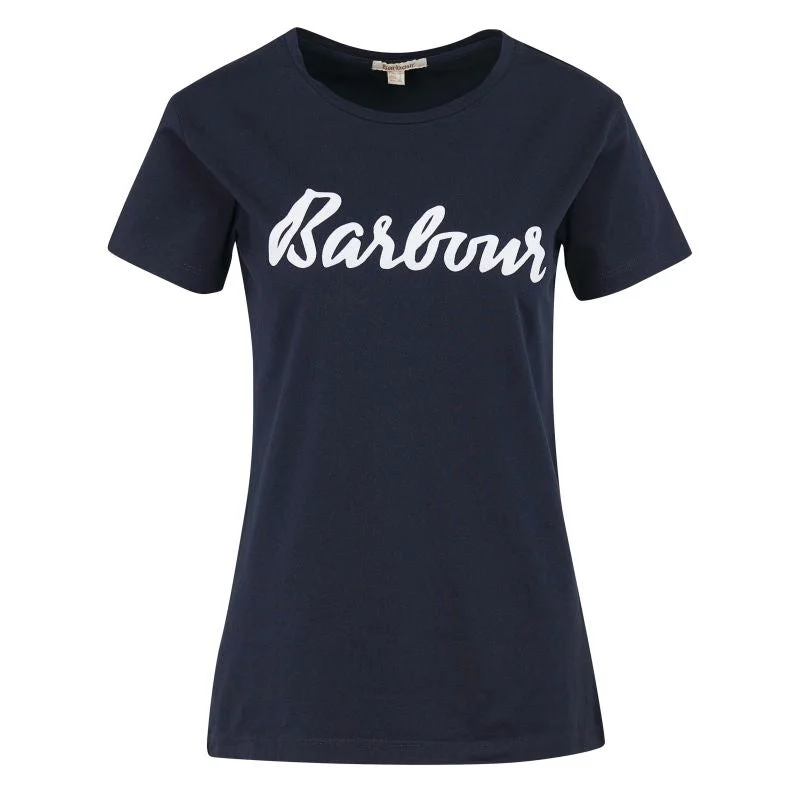 Barbour Otterburn Ladies T-Shirt - Navy/White