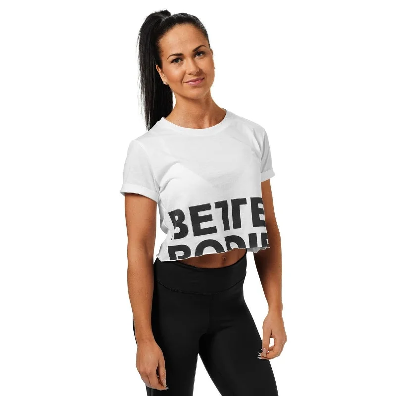 Better Bodies Astoria Cropped Tee - White