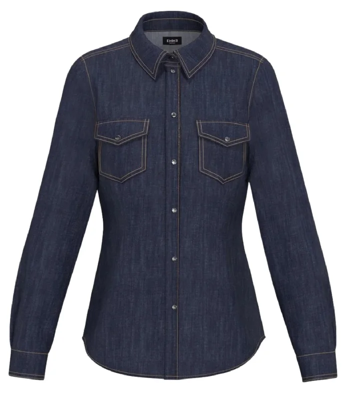 Emme Marella camicia PAPA blue jeans donna