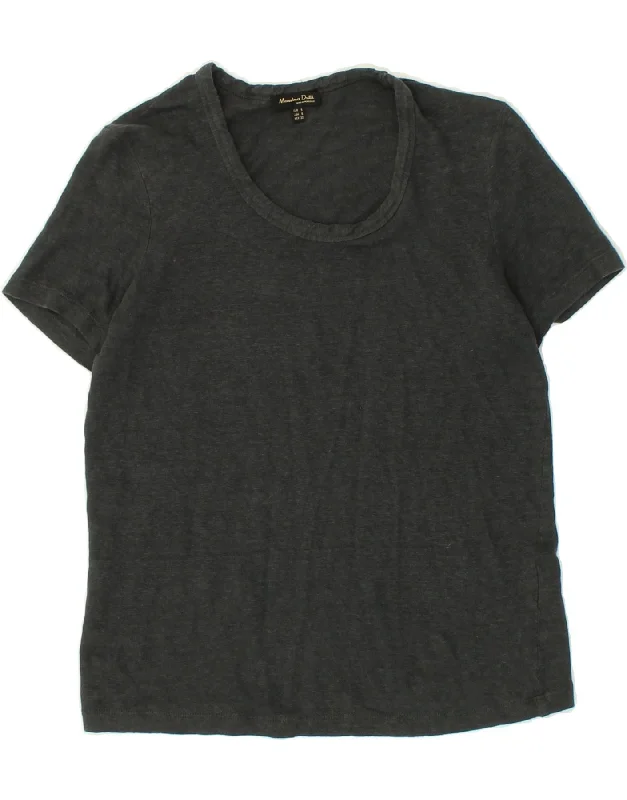 MASSIMO DUTTI Womens T-Shirt Top UK 10  Small Grey