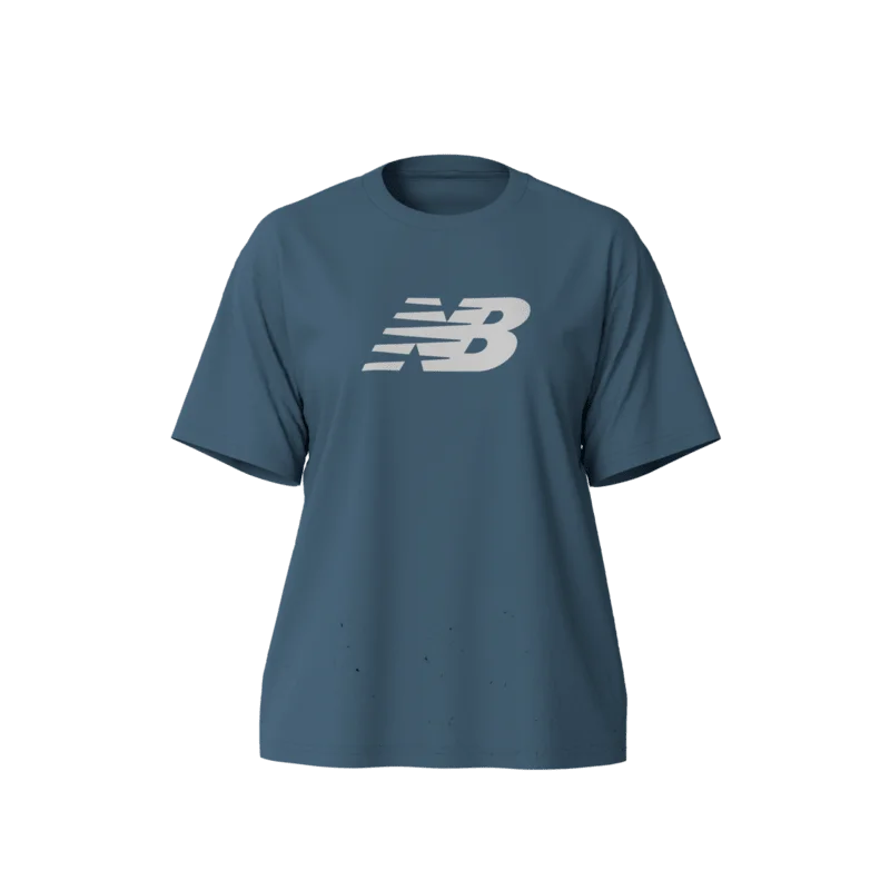 New Balance Women's Sport Jersey Relaxed Logo T-Shirt