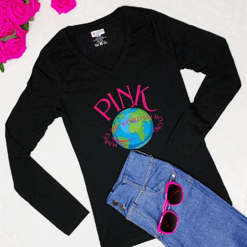 Pink World Long-Sleeve T-Shirt