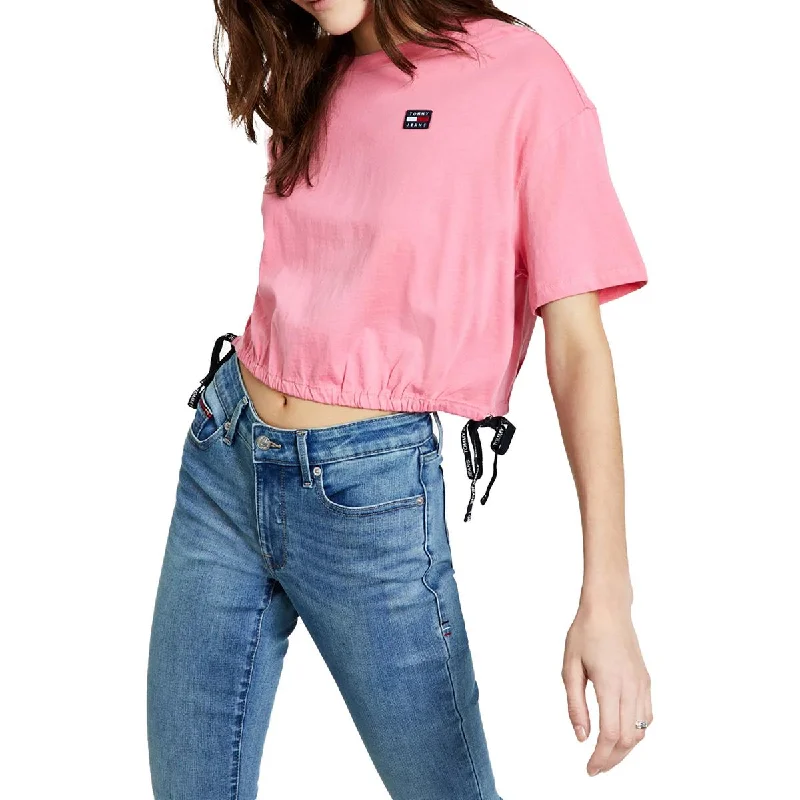 Tommy Jeans Womens Cotton Short Sleeves Cropped