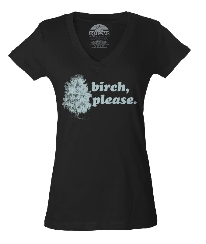 Women's Birch Please Vneck T-Shirt