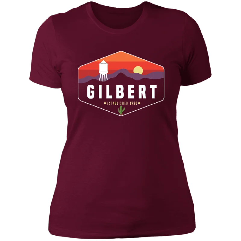 Boyfriend T-Shirt | Gilbert Sunset | Maroon