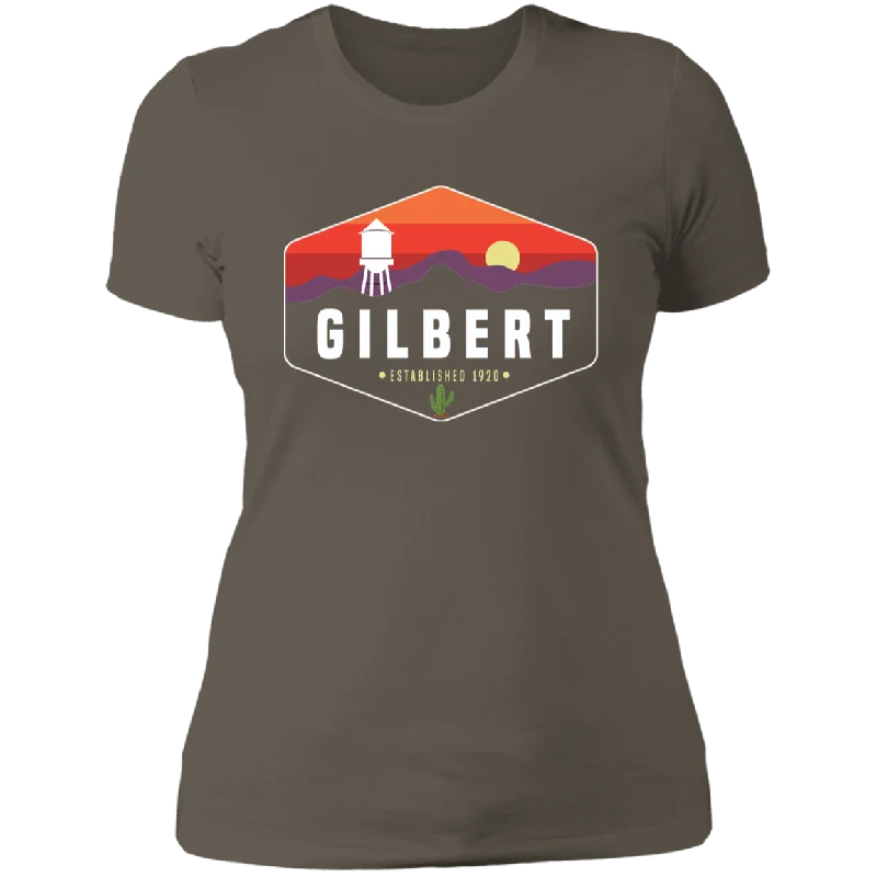 Boyfriend T-Shirt | Gilbert Sunset | Warm Grey