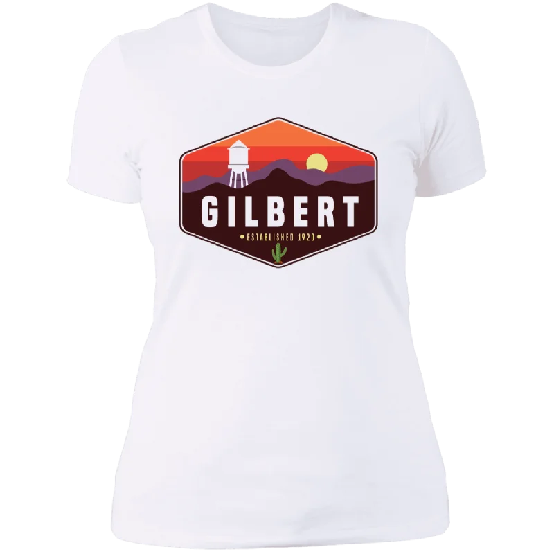 Boyfriend T-Shirt | Gilbert Sunset | White