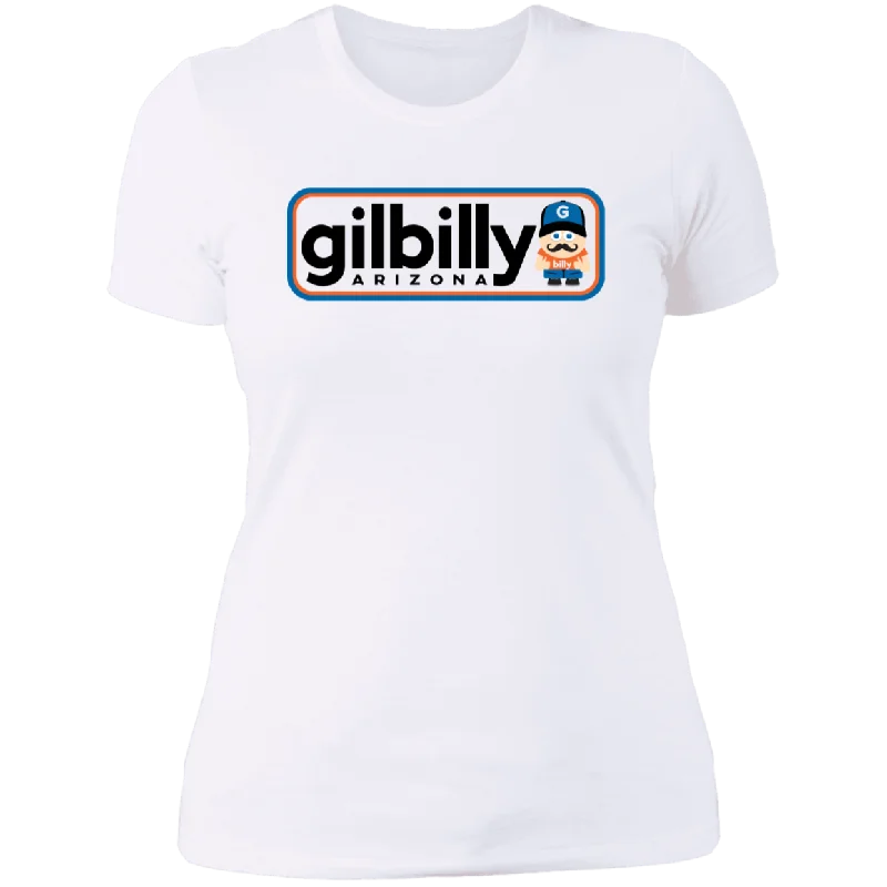 Boyfriend T-Shirt | Gilbilly Logo | White