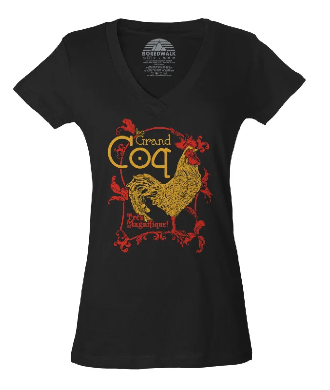 Women's Le Grand Coq Vneck T-Shirt - By Ex-Boyfriend