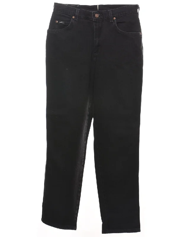 Black Lee Tapered Jeans - W28 L30