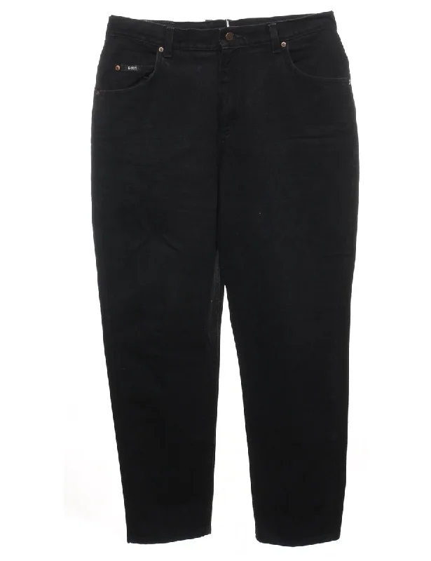 Tapered Black Lee Jeans - W34 L29