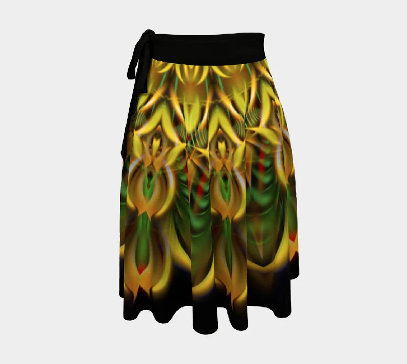 ALIEN SUNFLOWER WRAP SKIRT