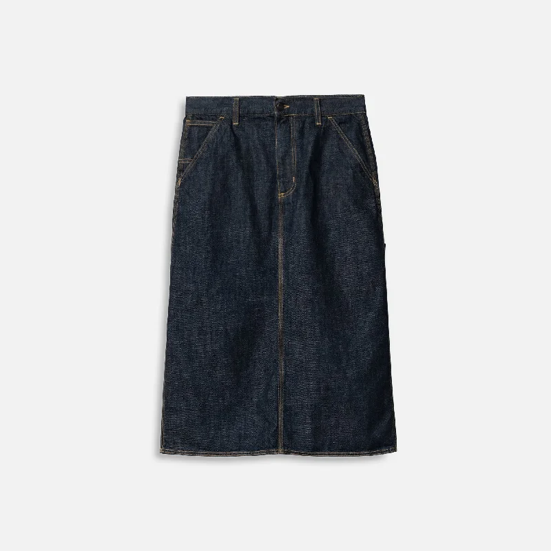 Carhartt WIP Single Knee Skirt - Blue Rinsed