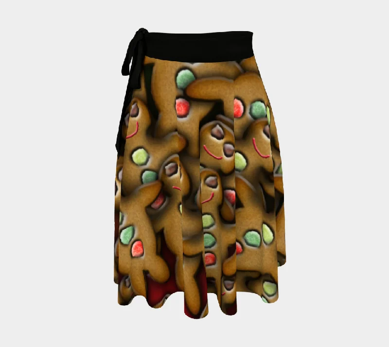 Gingerbread Cookie Wrap Skirt