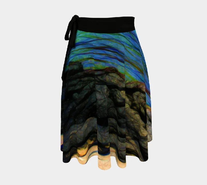 Hawaiian Ocean Wrap Skirt