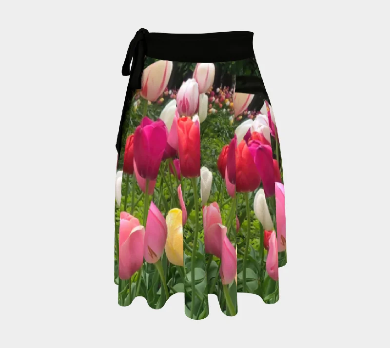 Home Chicago Tulips Wrap Skirt