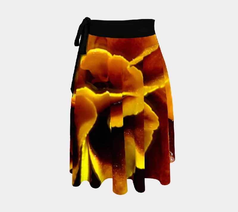 Marigold Close Up Wrap Skirt