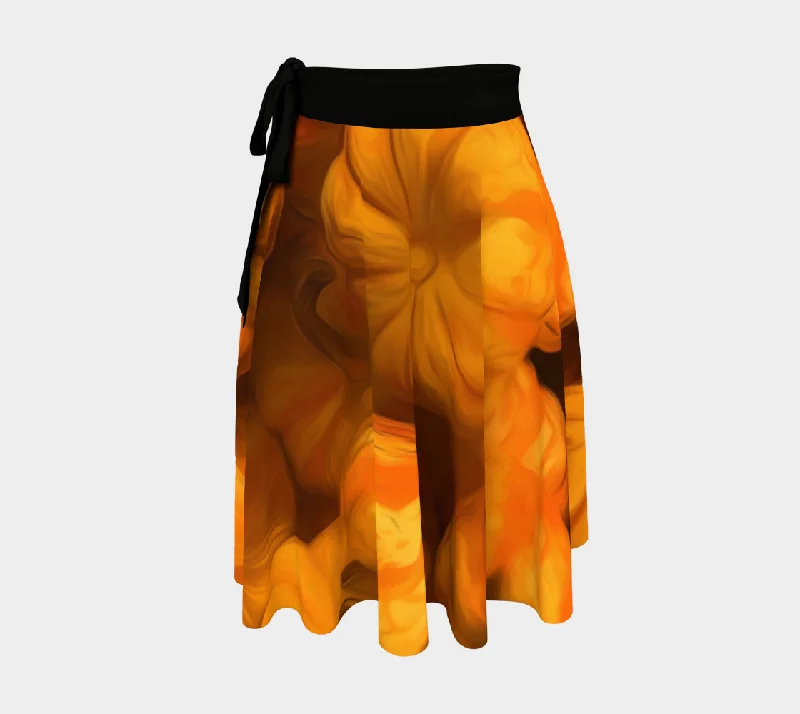 Pumpkins Wrap Skirt