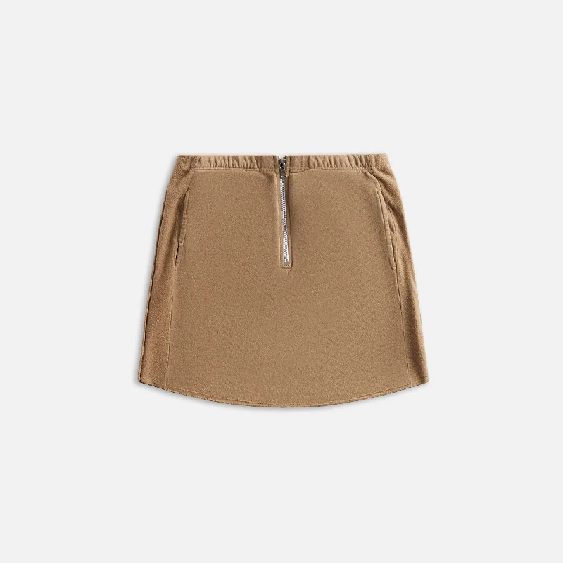 Sami Miro Vintage Porterhouse French Terry Mini Skirt - Taupe