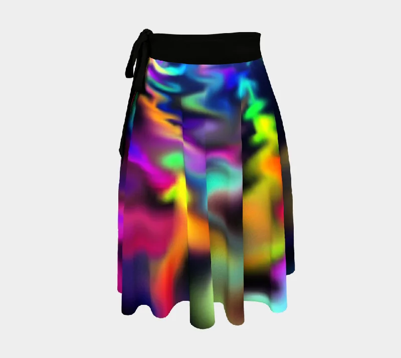 Softblend Color Wheel Wrap Skirt