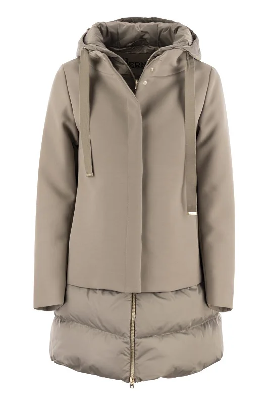 A-Shape down jacket with hood