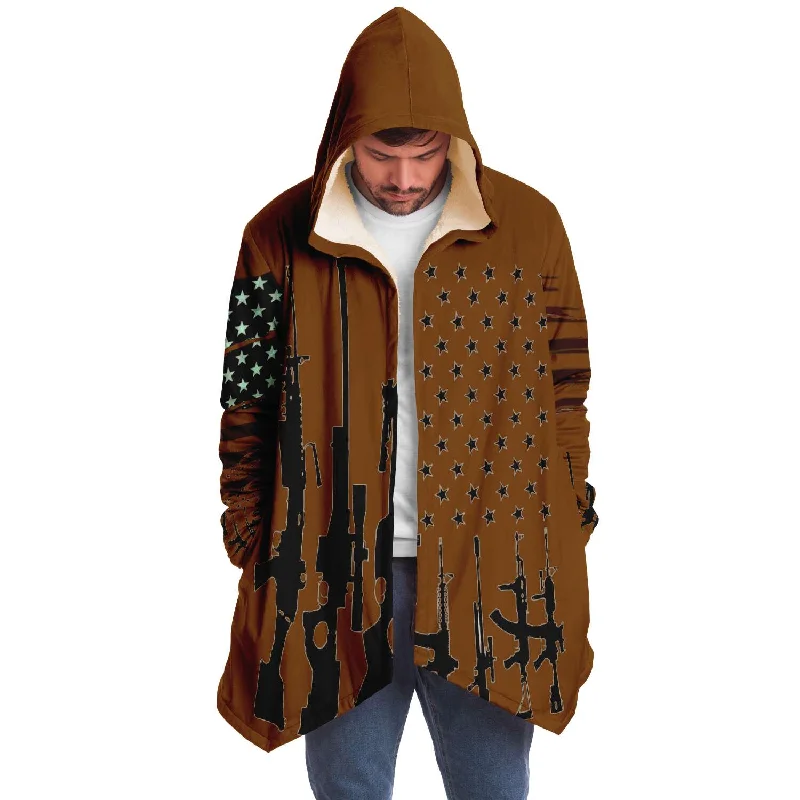 American strong print cloak jacket