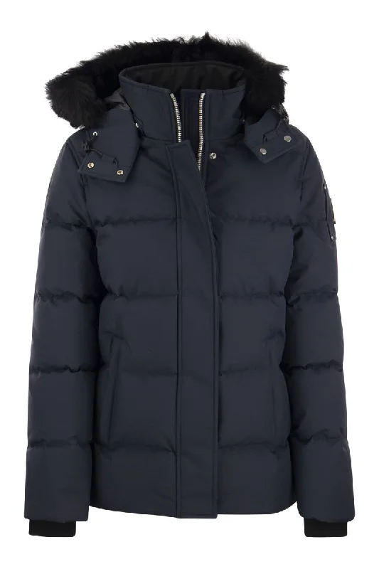 CLOUD 3Q - Down jacket with hood and fur