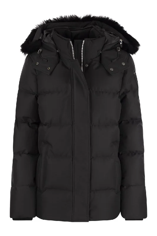 CLOUD 3Q - Down jacket with hood and fur