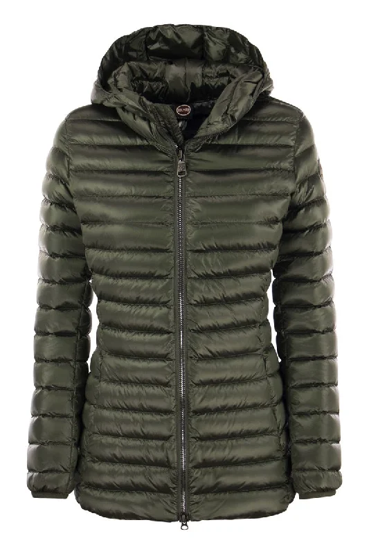 FRIENDLY - Medium-length glossy down jacket