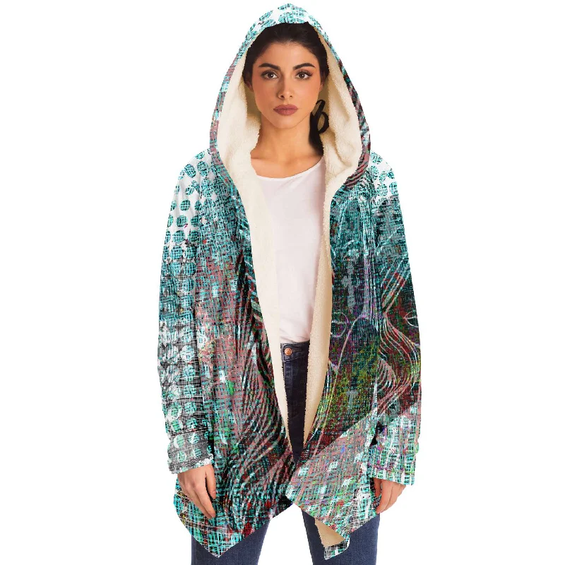 Hair design print cloak jacket, women’s