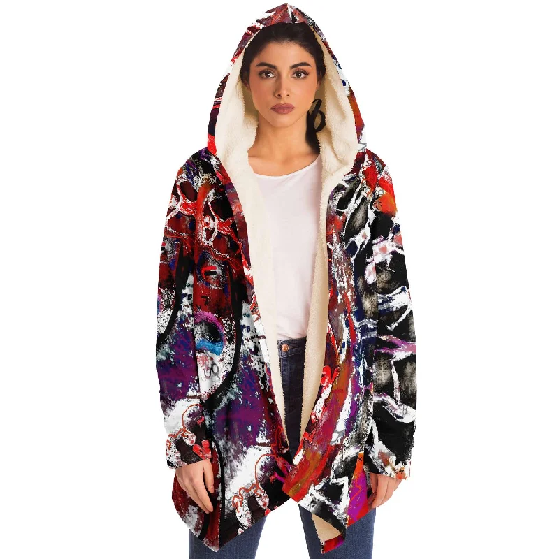 Hair scissor print rebirth cloak jacket