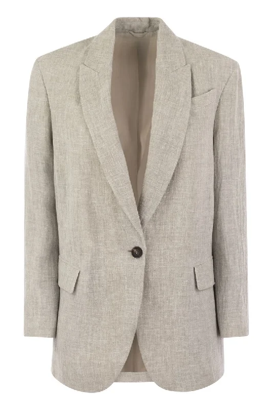 Lessivé linen canvas jacket