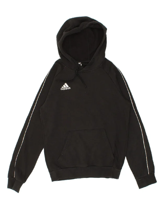 ADIDAS Mens Hoodie Jumper Small Black Cotton