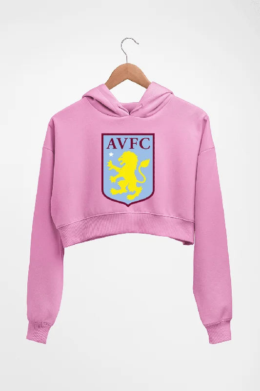 Aston Villa Crop HOODIE FOR WOMEN