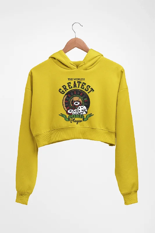 Casino Player Crop HOODIE FOR WOMEN