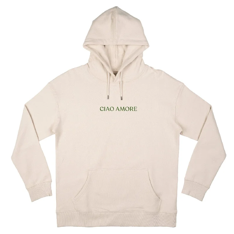 Ciao Amore Hoodie Beige