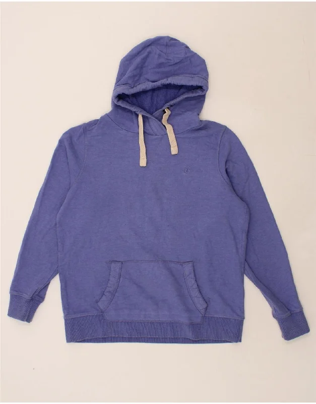 FAT FACE Womens Hoodie Jumper UK 14 Large Purple Cotton