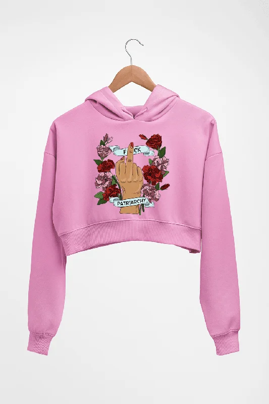 Fuck Patriarchy Crop HOODIE FOR WOMEN