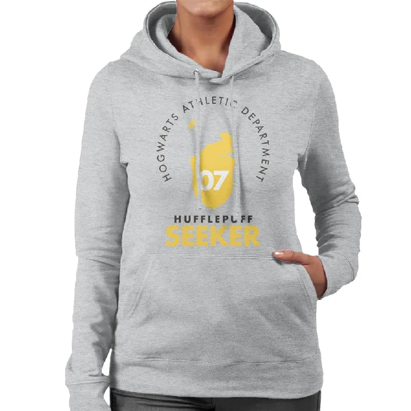 Harry Potter Quidditch Athletic Dept Hufflepuff Seeker Women's Hooded Sweatshirt