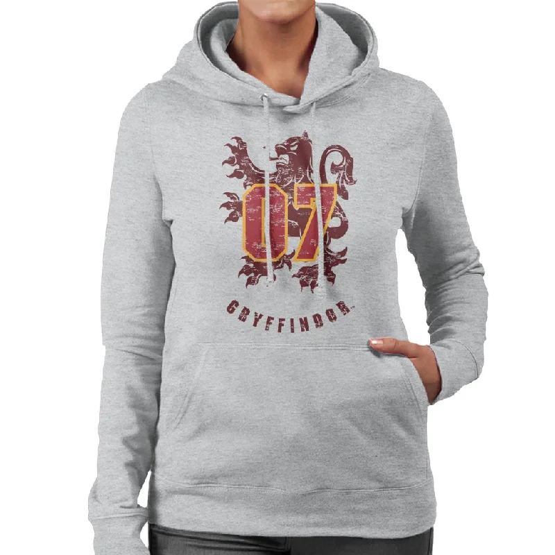 Harry Potter Quidditch Gryffindor 07 Team Badge Women's Hooded Sweatshirt