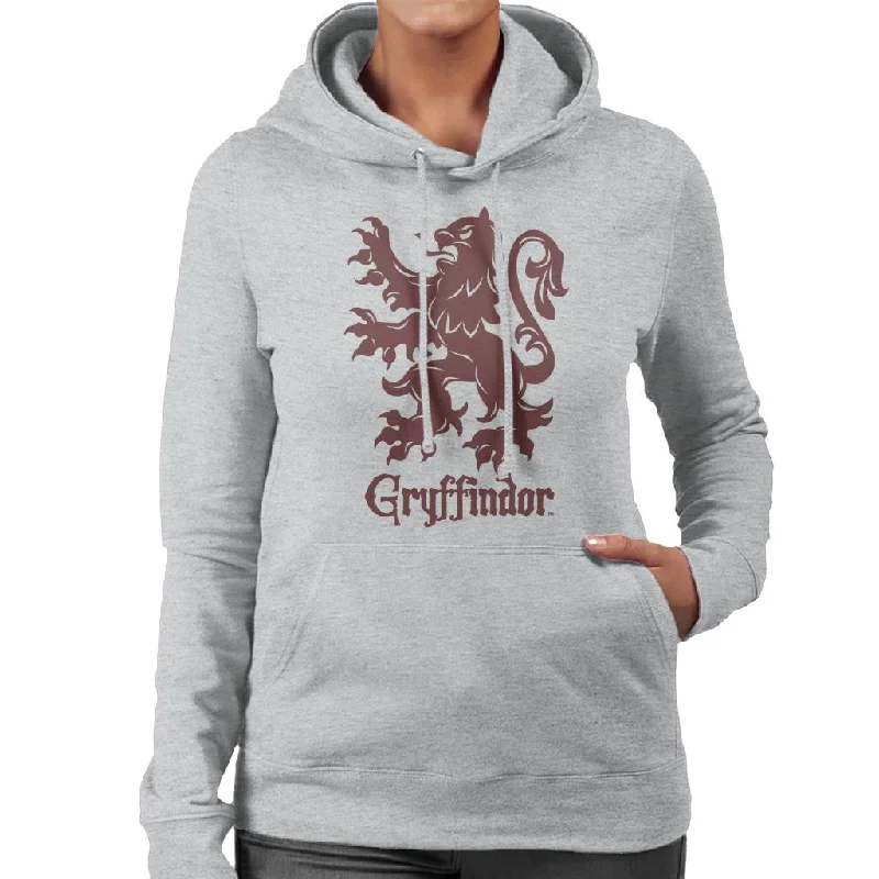 Harry Potter Quidditch Gryffindor Team Badge Women's Hooded Sweatshirt