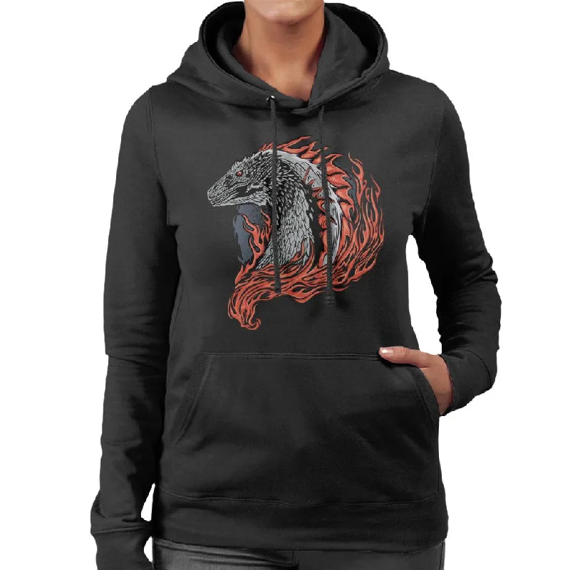 House Of The Dragon Flames Women's Hooded Sweatshirt