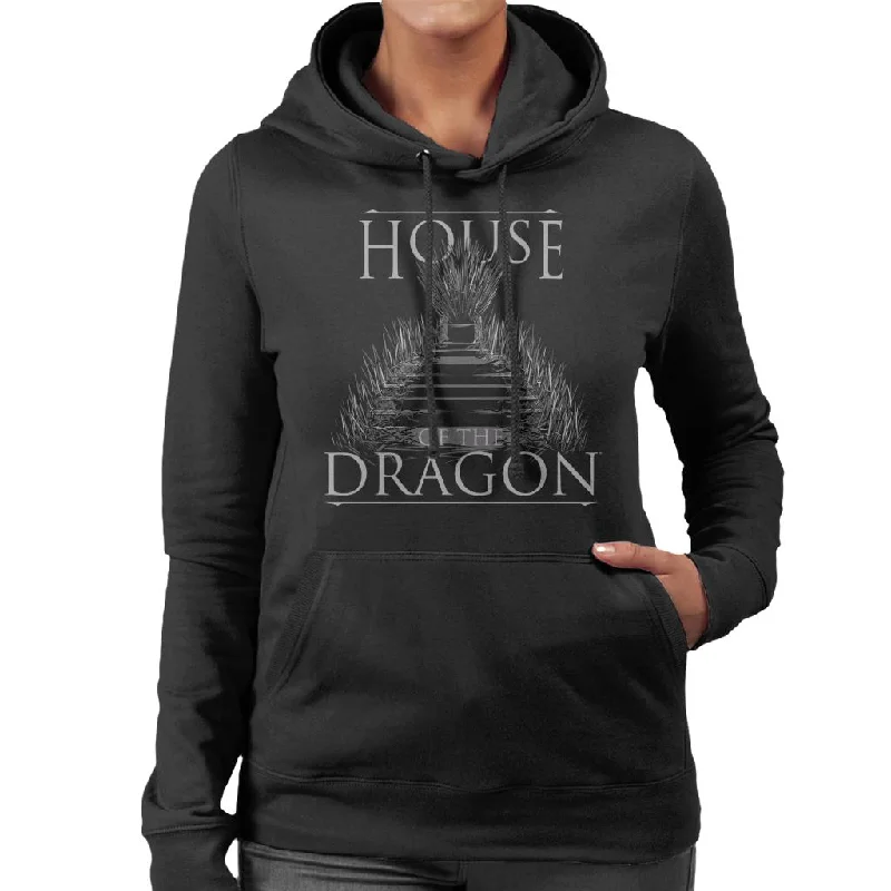 House Of The Dragon Iron Throne Women's Hooded Sweatshirt