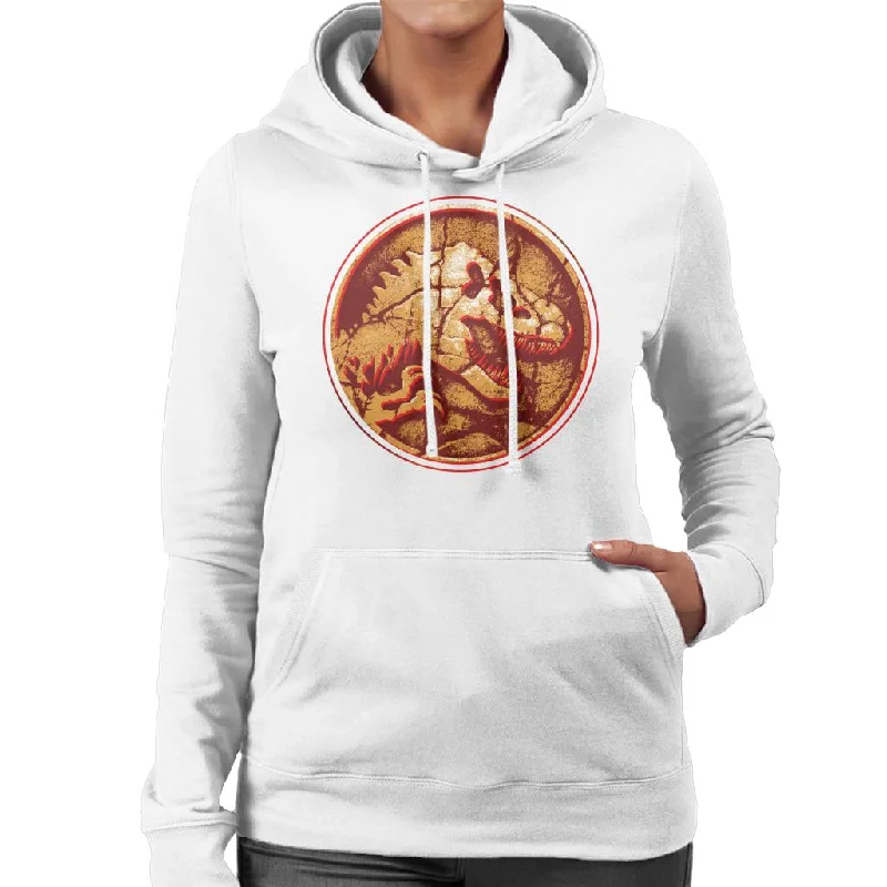 Jurassic Park Fossilised T Rex Icon Women's Hooded Sweatshirt