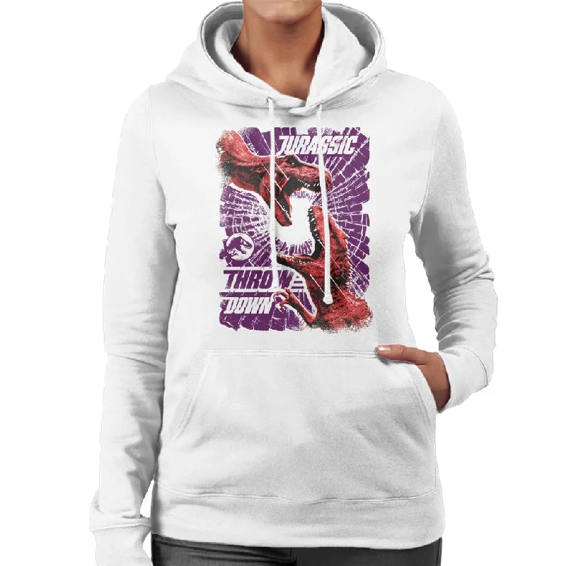 Jurassic Park Throw Down Women's Hooded Sweatshirt