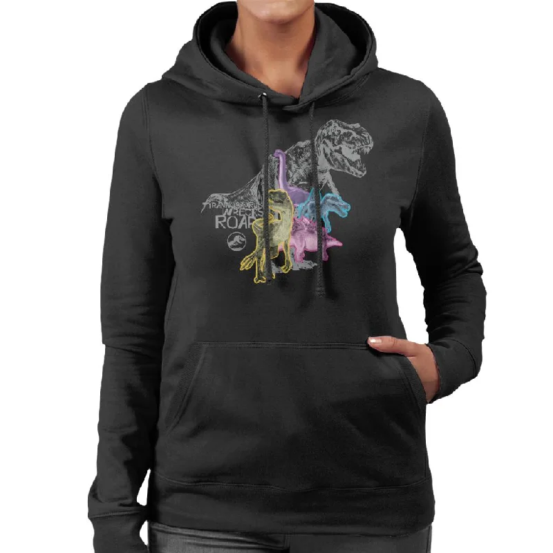 Jurassic Park Tyrannosaurus Wrecks Women's Hooded Sweatshirt