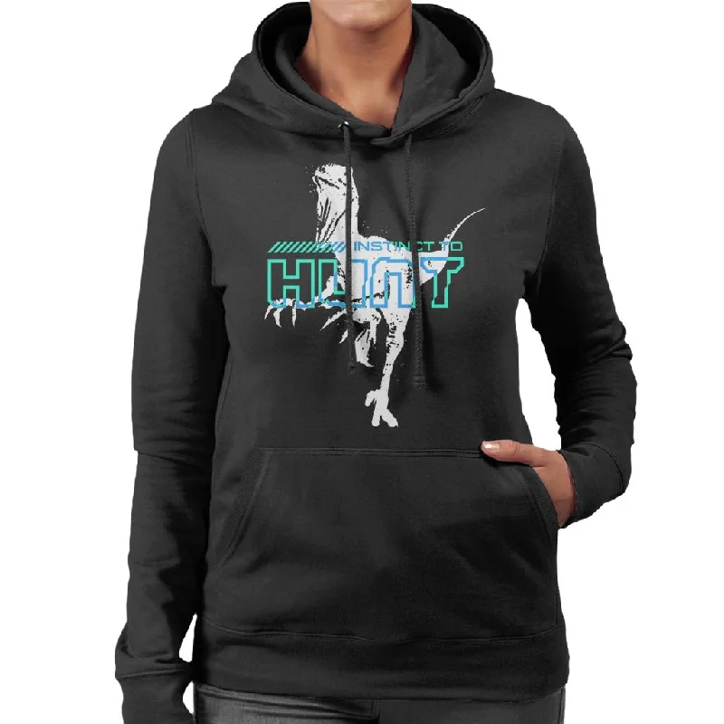 Jurassic Park Velociraptor Instinct To Hunt Women's Hooded Sweatshirt