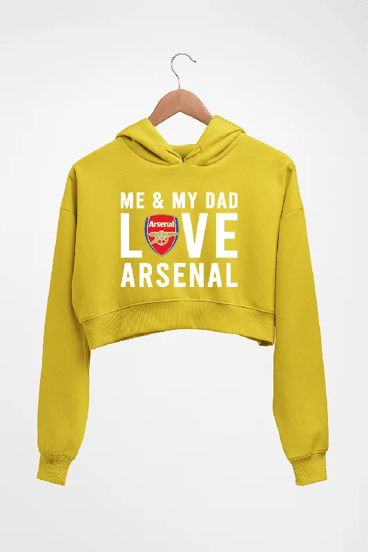 Love Arsenal Crop HOODIE FOR WOMEN