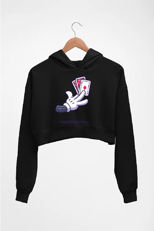 Poker Crop HOODIE FOR WOMEN