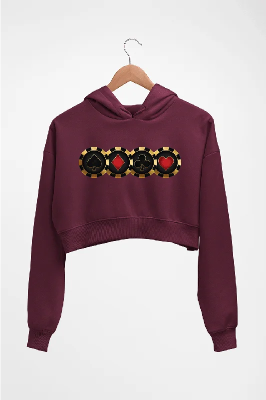 Poker Crop HOODIE FOR WOMEN